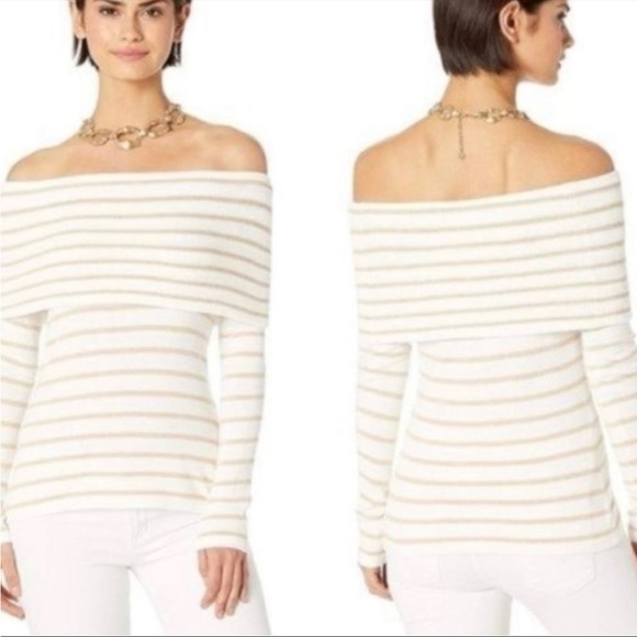 Brand new with tags Lilly christin sweater. Size small. White and beige stripes - Picture 2 of 7